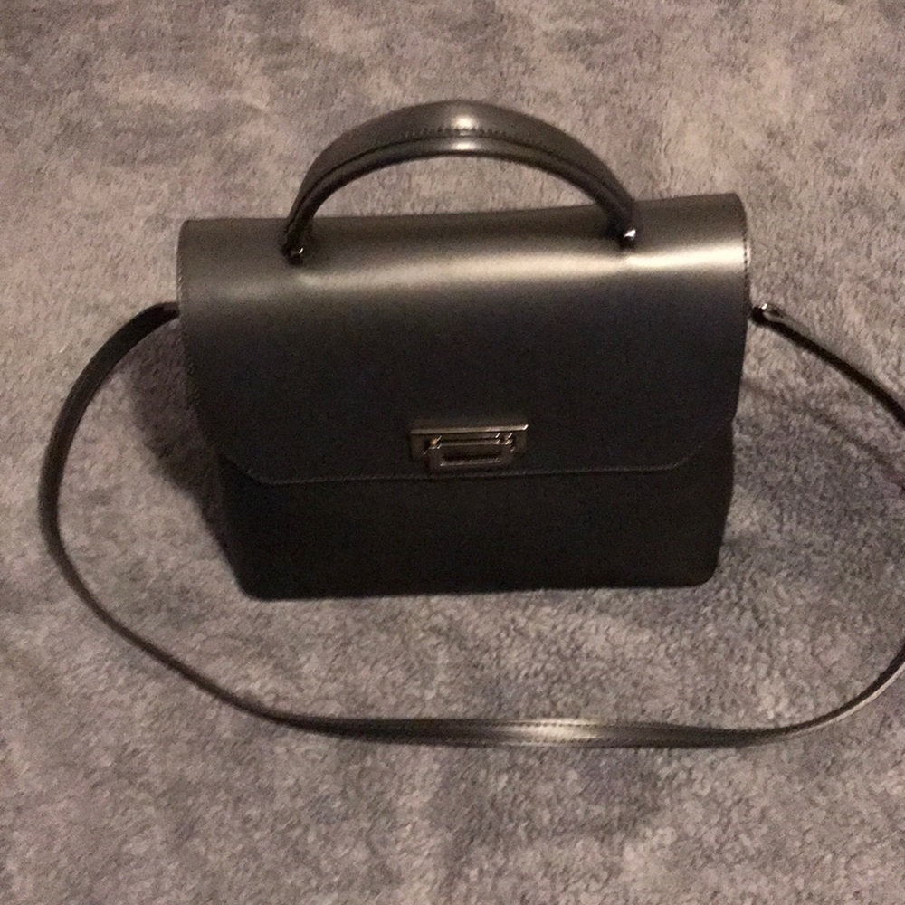 Black Leather Handbag